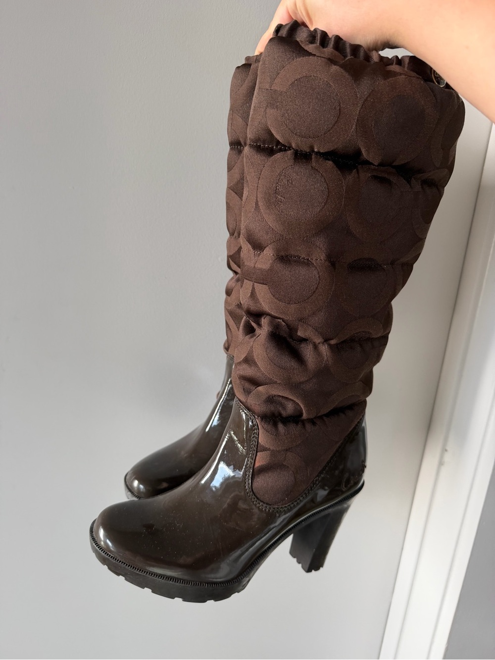 COACH Heeled Snow Boots